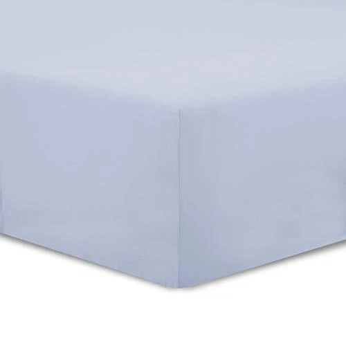 VISION - Drap Housse 90 x 190 cm - Coloris Gris Perle - 100% Coton 57 Fils - ...