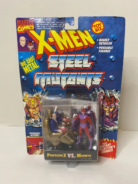 Marvel Toys Die Cast Professor X VS. Magneto - Marvel Comics X-Men Steel Mutants