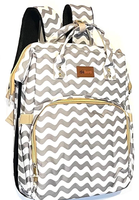 Baby Diaper Bag Backpack With built in Bassinet/Crib Changing Station USB
