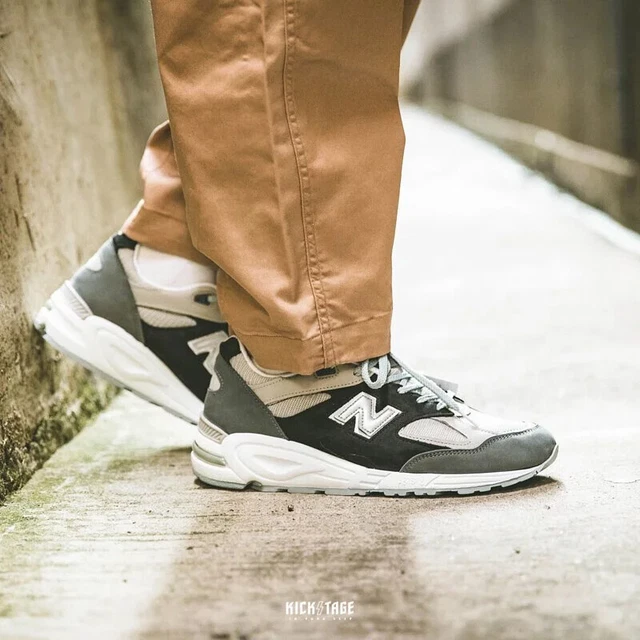 NEW BALANCE DA uomo 990v2 D 990 M990 NB990 grigio visone bianco