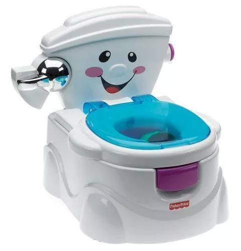 Mattel Fisher-Price P4326 Meine erste Toilette Töpfchen Toilettentrainer Kinder