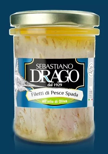 Filetti Di Pesce Spada Drago In Olio Di Oliva 6 Barattoli Da Gr 200 Conserve