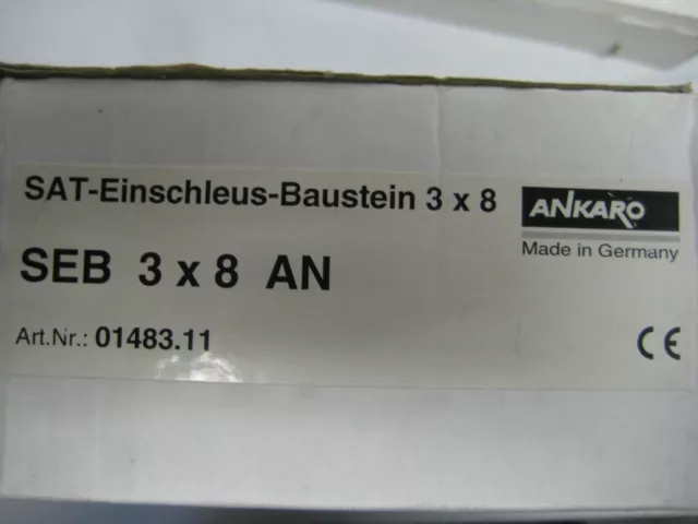 Ankaro SAT-Einschleus-Baustein 3 x 8, SEB 3 x 8 AN, NEU!!!