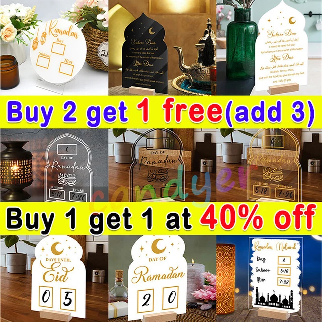 ramadan countdown acrylic