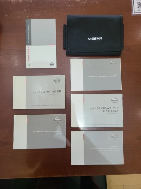 2016 Nissan Pathfinder Owner's Manual w/ Navigation and More (LIKE NEW)