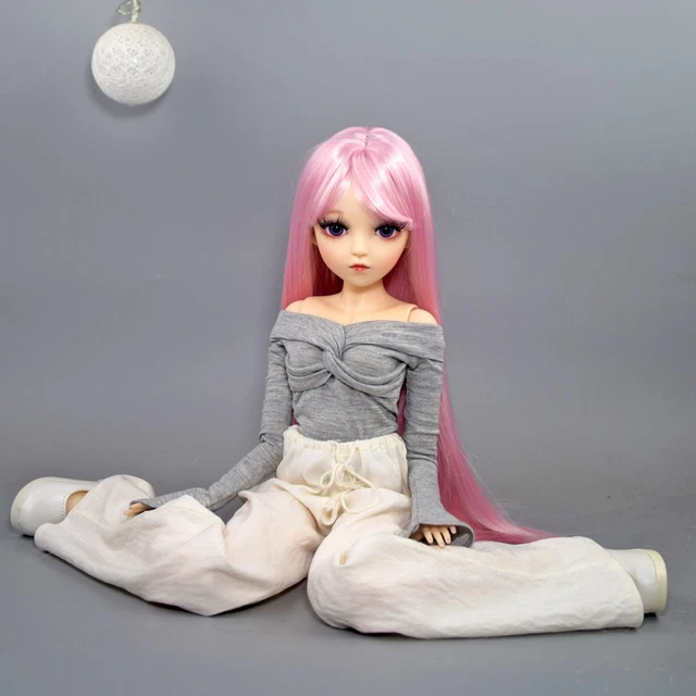 Poupée BJD 60cm 1/3 Boule Jointe, Fille, Avec Tenue, Yeux Et Perruques Amovibles