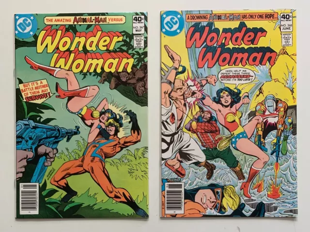 Wonder Woman #267 & 268 (DC 1980) 2 X FN+ Bronze Age comics
