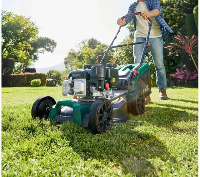 PARKSIDE PETROL LAWNMOWER OHV 4 Stroke Powerful Smooth Petrol Engine German 220.00 PicClick UK