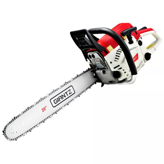 62cc Petrol Chainsaw 20 Bar 4.5HP 11000rpm Anti Vibration Quick Start Pro Series 2