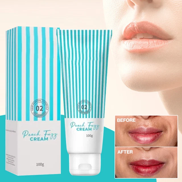 Crema de depilación Peach Fuzz para mujer cara facial cabello fino B