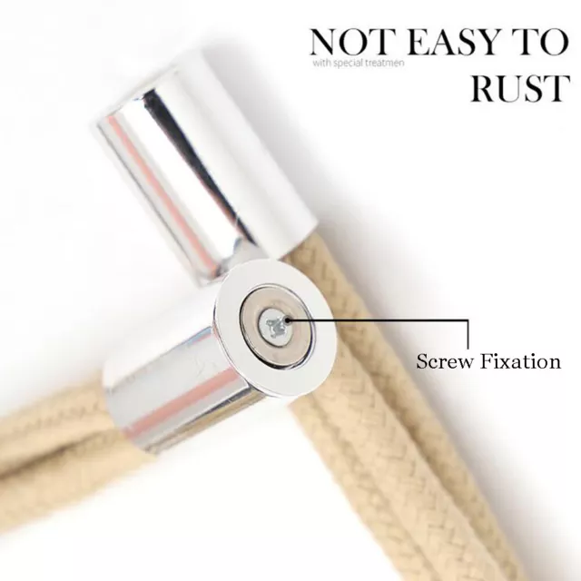 1Pair Curtain Tie Backs Magnetic Rope Buckle Holder Tieback Clips Home Window 7