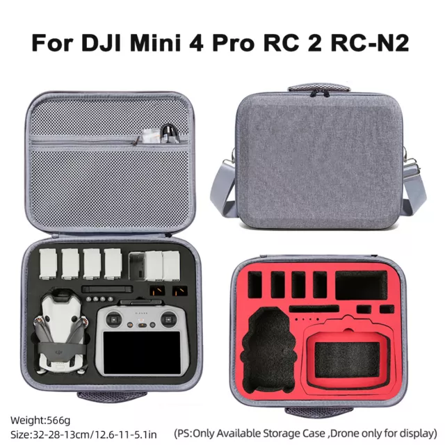 Carrying Case Storage Bag Shoulder Suitcase for DJI Mini 4 Pro Drone Accessories