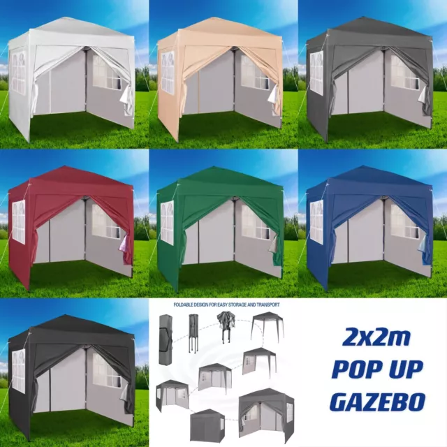 Mcc® Premier 2X2m Pop-up Gazebo waterproof coating layer Marquee Canopy WS