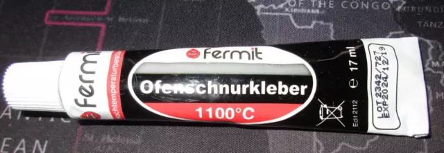 Dichtschnurkleber Ofenschnurkleber Hochtemperaturkleber Dichtung 17ml    (5)