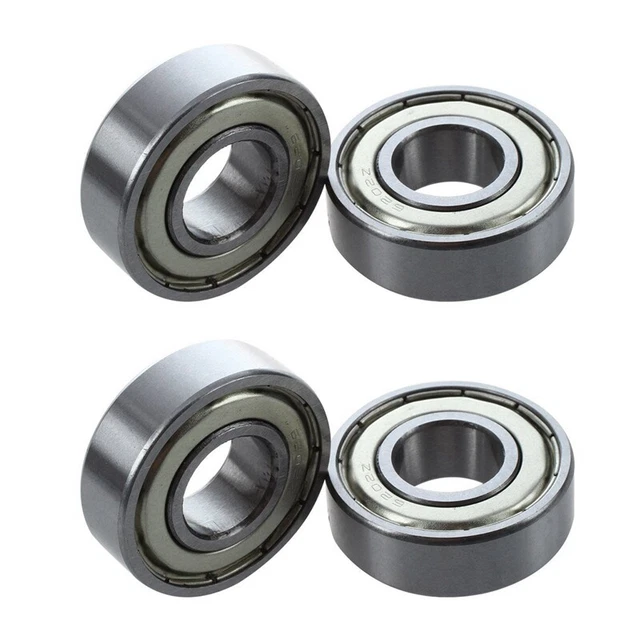 2x 6202Z Dual Metal Pair Deep Groove Ball Bearing 15X 35X 1Z2F1
