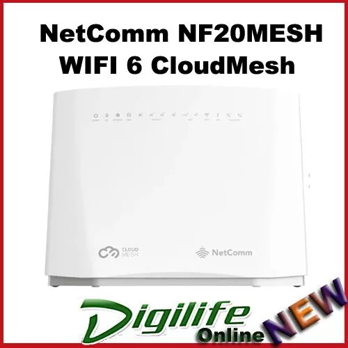 NetComm NF20MESH Dual-Band Wi-Fi 6 CloudMesh VDSL/ADSL2+ Gateway