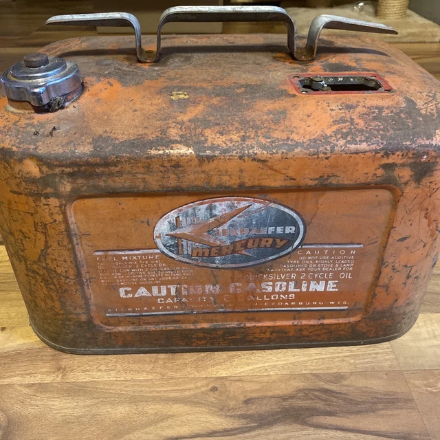 Vintage Gallon Mercury Outboard Gas Fuel Tank Can Ebay Hot Sex Picture