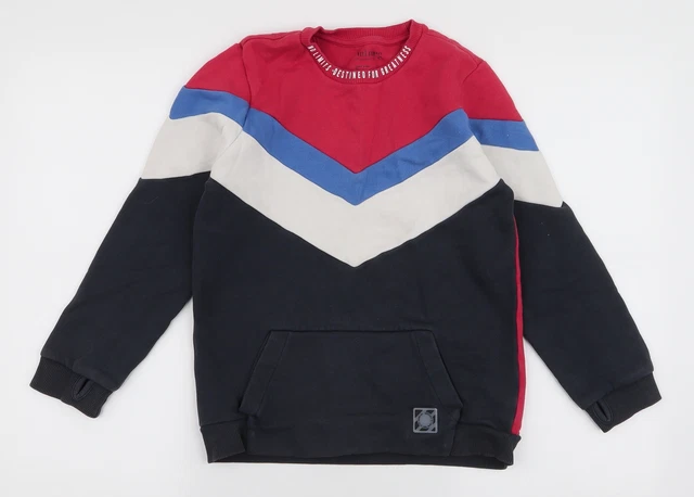 Felpa pullover in cotone multicolore noce moscata per ragazzi taglia 11-12 anni pullover