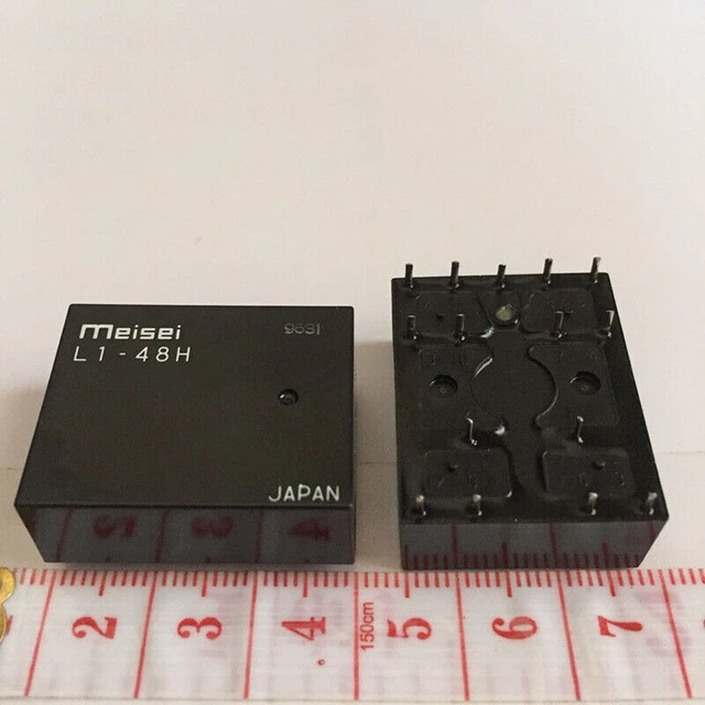 1Pc MEISEI L1-48H 4PDT 48VDC 1A PC Mount Pack Relay #W9