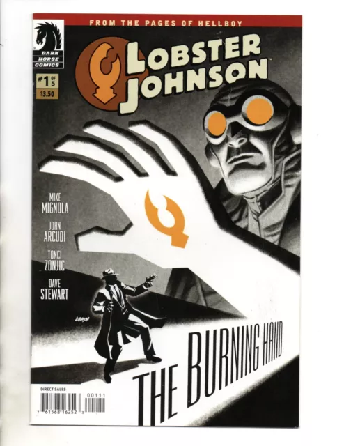 Lobster Johnson : The Burning Hand # 1 - 3 DHC Mignola Arcudi Zonjic 2012 NM-