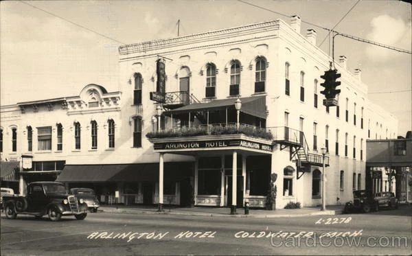 RPPC Coldwater,MI Arlington Hotel Branch County Michigan The L. L. Cook Company