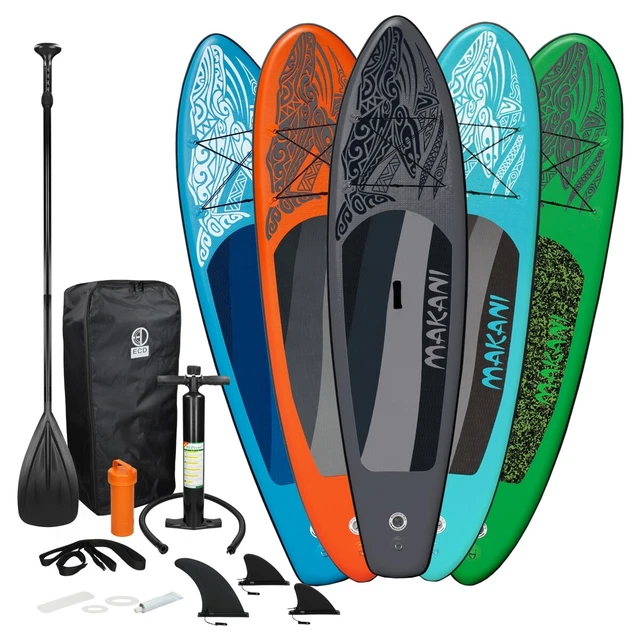 10 FT SUP Stand up paddle board gonflable Makani 320 cm avec pompe à air pagaie EUR 250,36