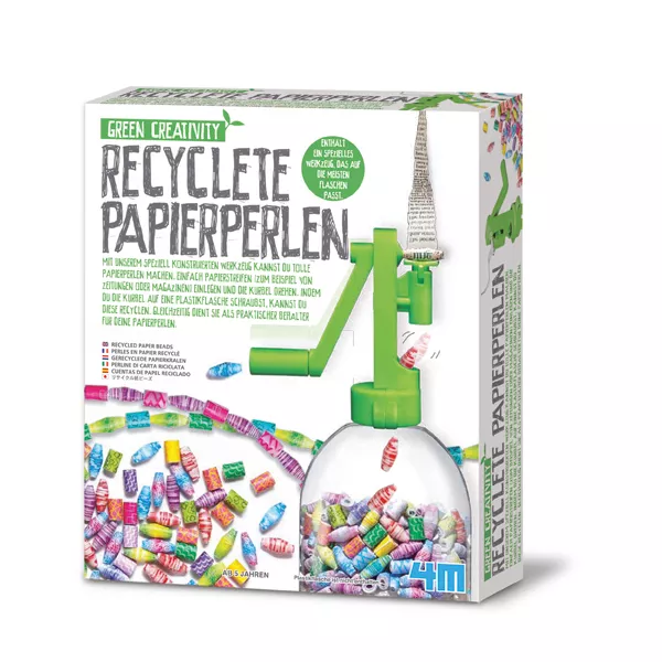 Recyclete Papierperlen - Bastelset 4M