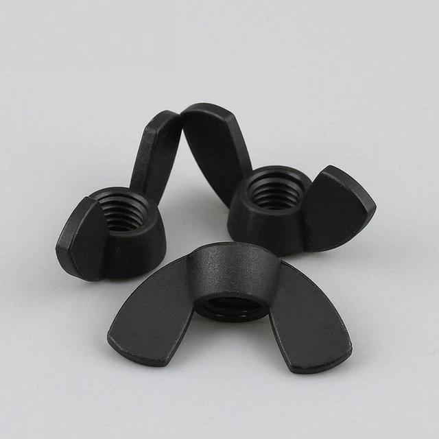 Black Plastic Nylon Wing Nuts Butterfly Nuts M4 M5 M6 M8