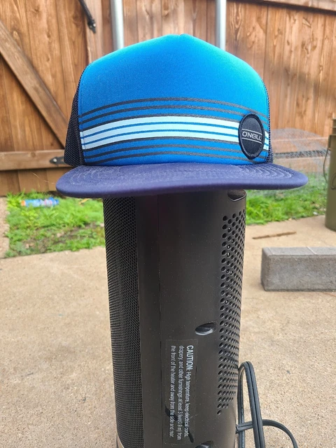 O'Neill Blue New Trucker Hat Cap Mesh Back Snapback Surf Retro Stripes