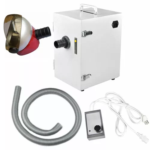 370W Portable Dental Lab Single-Row Digital Dust Collector Vacuum 110V NEW