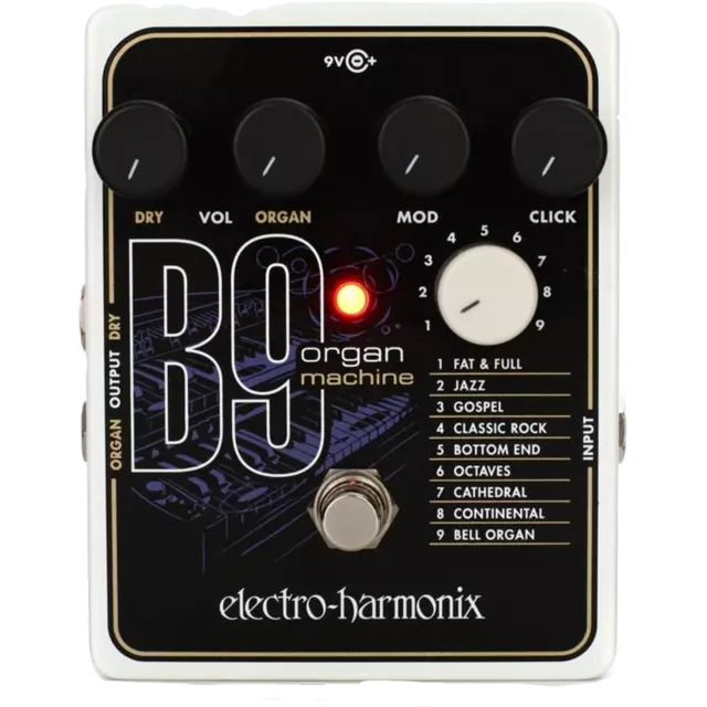 Electro-Harmonix B9 Organ Machine Guitar Effect Pedal - New
