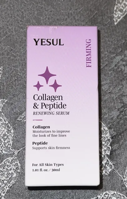 YESUL Collagen & Peptide Renewing Serum Firming 1.01 fl Oz 30 ml Made In Korea