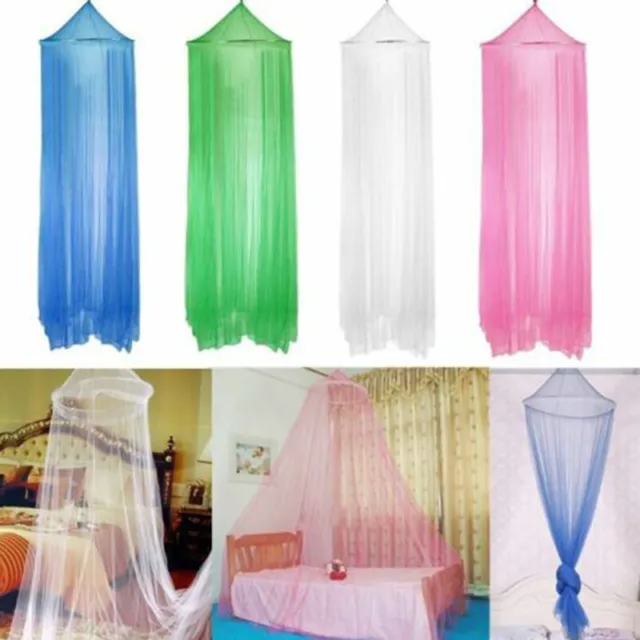 Bed Canopy Mosquito Net Netting Curtain Home Bedding Round Dome Mosquito Net AU