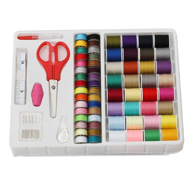 VynyQoo 90 Pièces Kit Couture Complete, Mini Kit De Couture De Voyage Avec Étui De Transport
