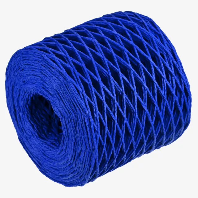 Raffia Papier Handwerk Seil Band Verpackung 200m 11mm Handgemacht Dunkel Blau