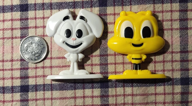 Trix Rabbit & Cheerios Honey Bee Cereal Character Toy Figures
