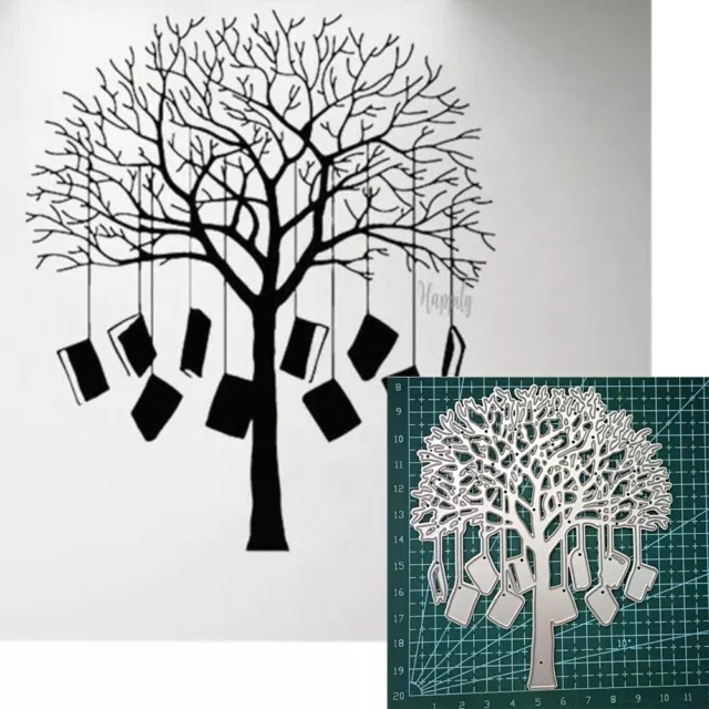 Metal Cutting Dies Big Tree Hanging Book Decoration Scrapbooking  Paper Craft