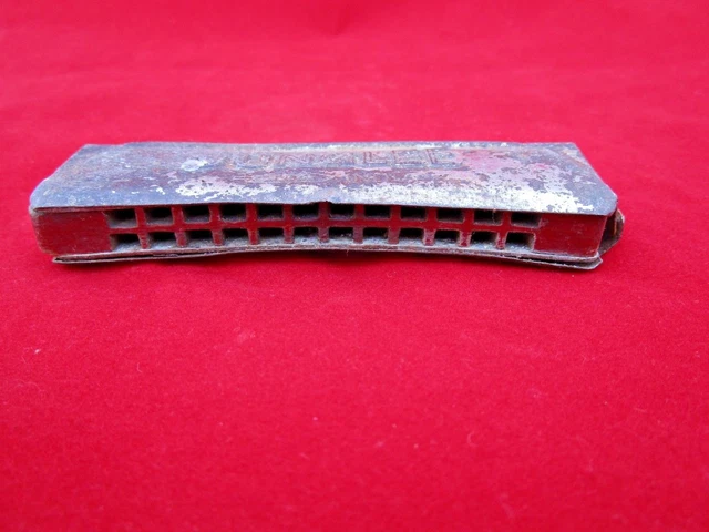 Vieux Vintage Junglee Marqué Rare Bois & Boite Bouche Orgue, Harmonica
