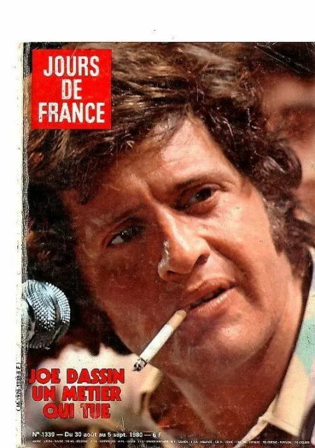 Couverture de magazine Coverage Jours de France Joe Dassin