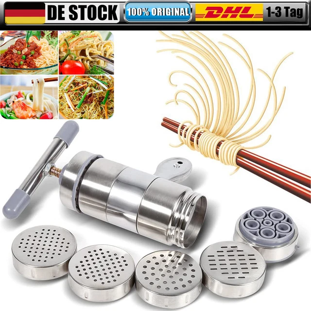 Nudelmaschine Edelstahl Pastamaschine Frische Spaghetti Pasta Lasagne Maker DE