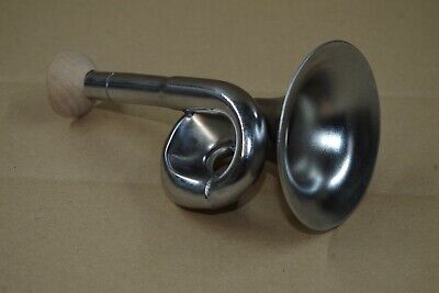 Silbernes Metall  Stethoskop Hörrohr Hearing Pipe  Hörverstärker 13 cm 9