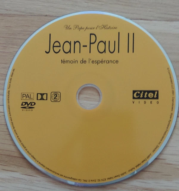 DVD Documentaire Jean-Paul II Témoin de l'Espérance - 2001 - Judith Dwan Hallet