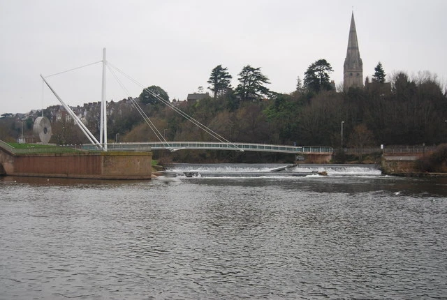 Photo 6x4 Weir & bridge on the River Exe Exeter  c2008