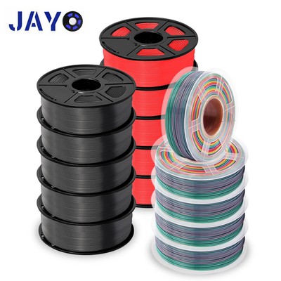 ROSSO 1,75mm 3d STAMPANTE filamento libero di Mora alta tenacità Jayo 10 ROTOLI PLA 