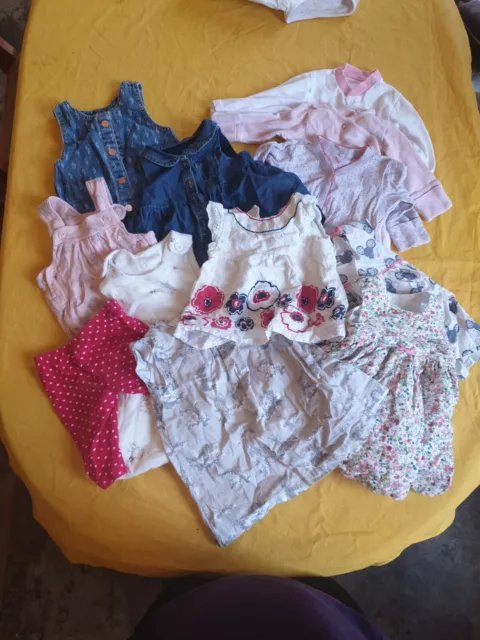 Baby Girl Summer Clothes Bundle 0-3 Months - 14 items