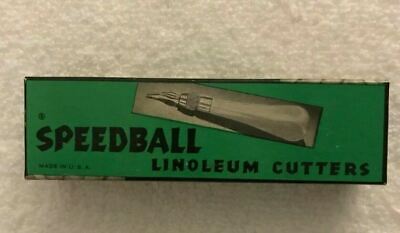 Vintage Speedball cortador de linóleo Cutters bloque #1 en Caja Original