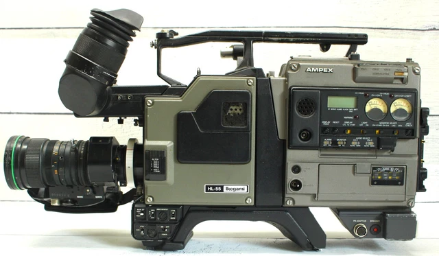 Ikegami Unicam HL-55 Color Camera Ampex Betacam & Canon 9-117mm f/1.6 TV Lens