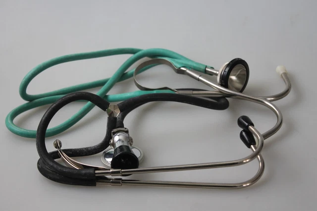 set2 vintage stethoscope  medical instrument USSR Poland phonendoscope 2