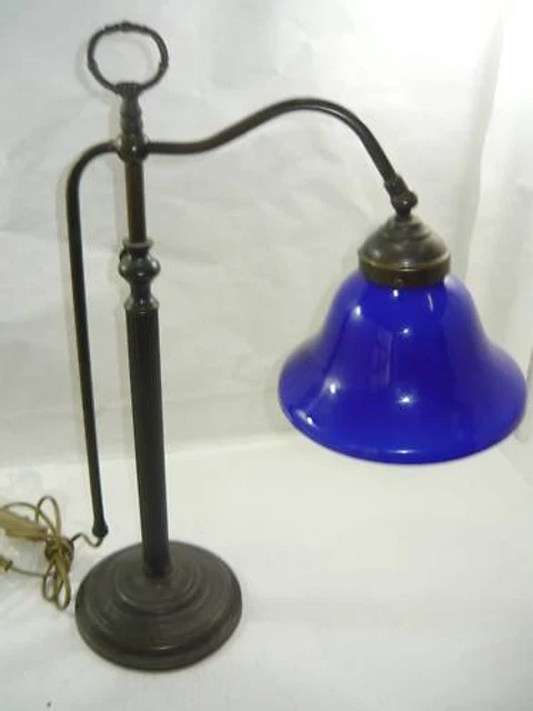 Lampe De Bureau Américain Ministère Old England en Laiton Bruni, Bureau