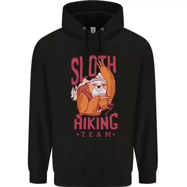 Sloth Hiking Team Trekking Rambling Funny Mens 80% Cotton Hoodie